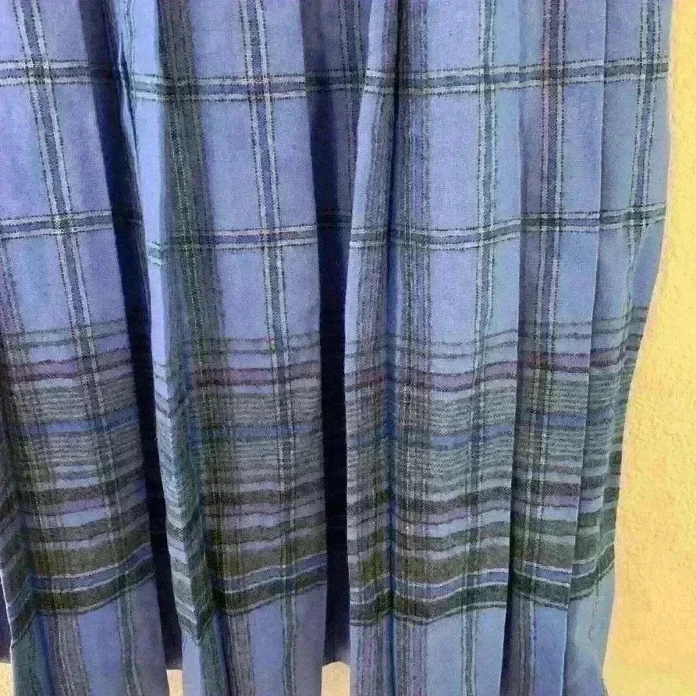 Vintage Petite Pendleton 100% Virgin Wool sz S pleated plaid skirt school girl